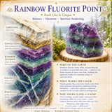 Regenbogen-Fluorit-Spitze - 70% Rabatt Blitzaktion