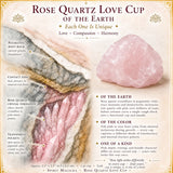 Coupe d'amour en quartz rose
