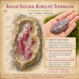 Gróft náttúrulegt Rubellite Tourmaline