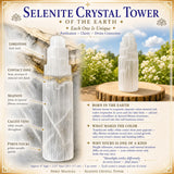 Tour de cristal de sélénite