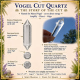 Vogel Cut Quartz Crystal (Energy Healing Wand)