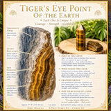8-stykki Tiger's Eye + Citrine Sett