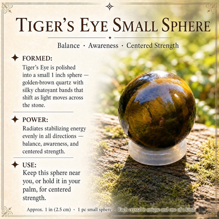 Small tiger's eye sphere on a pink agate ring