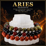 ♈ Vædderen - 21. marts - 19. april - Stjernetegn Astrologi krystalarmbånd sæt