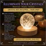 Base de lumière d'ambiance en cristal uniquement
