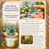 Octaèdre de fluorite verte