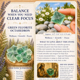 Octaèdre de fluorite verte