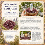 Rauður granat grófur lítill gimsteinar (50 grömm / 1,7 oz lota)