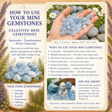 Celestite Mini gimsteinar (50 grömm / 1,7 oz lota)
