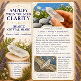 Éclat de cristal de quartz (petit)