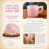 Coupe d'amour en quartz rose