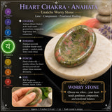 Ekki hafa áhyggjur Stones Chakra Set Pouch Set