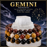 ♊ Gemini - 21. maj - 20. juni - Stjernetegn Astrologi krystalarmbånd sæt