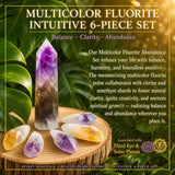 Set intuitivo da 6 pezzi in fluorite multicolore