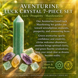 Aventurine Luck Crystal 7-delt sæt