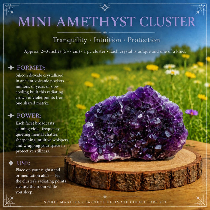 Mini amethyst cluster