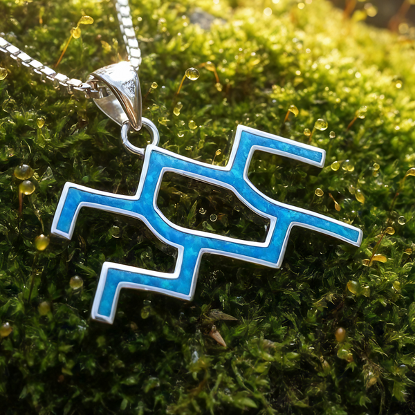 Z ARRON DESIGN Serenity Moonstone kobbertråd vedhæng halskæde