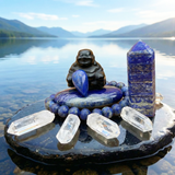 Z ARRON DESIGN Serenity Mondstein Kupferdraht-Anhänger-Halskette