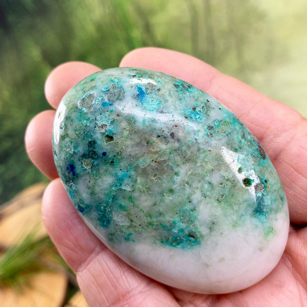 BREZPLAČNA NAGRADNA IGRA! Chrysocolla Palmstone - (samo plačajte stroške pošiljanja)