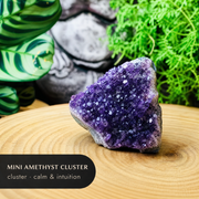Mini Amethyst cluster — 1.5 to 2.5 inches