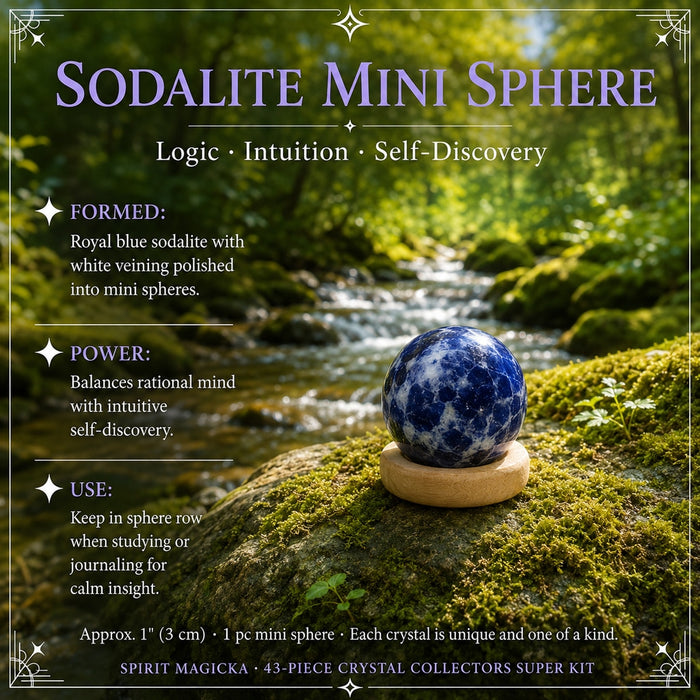 Sodalite mini sphere