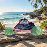 Z ARRON DESIGN Serenity Mondstein Kupferdraht-Anhänger-Halskette