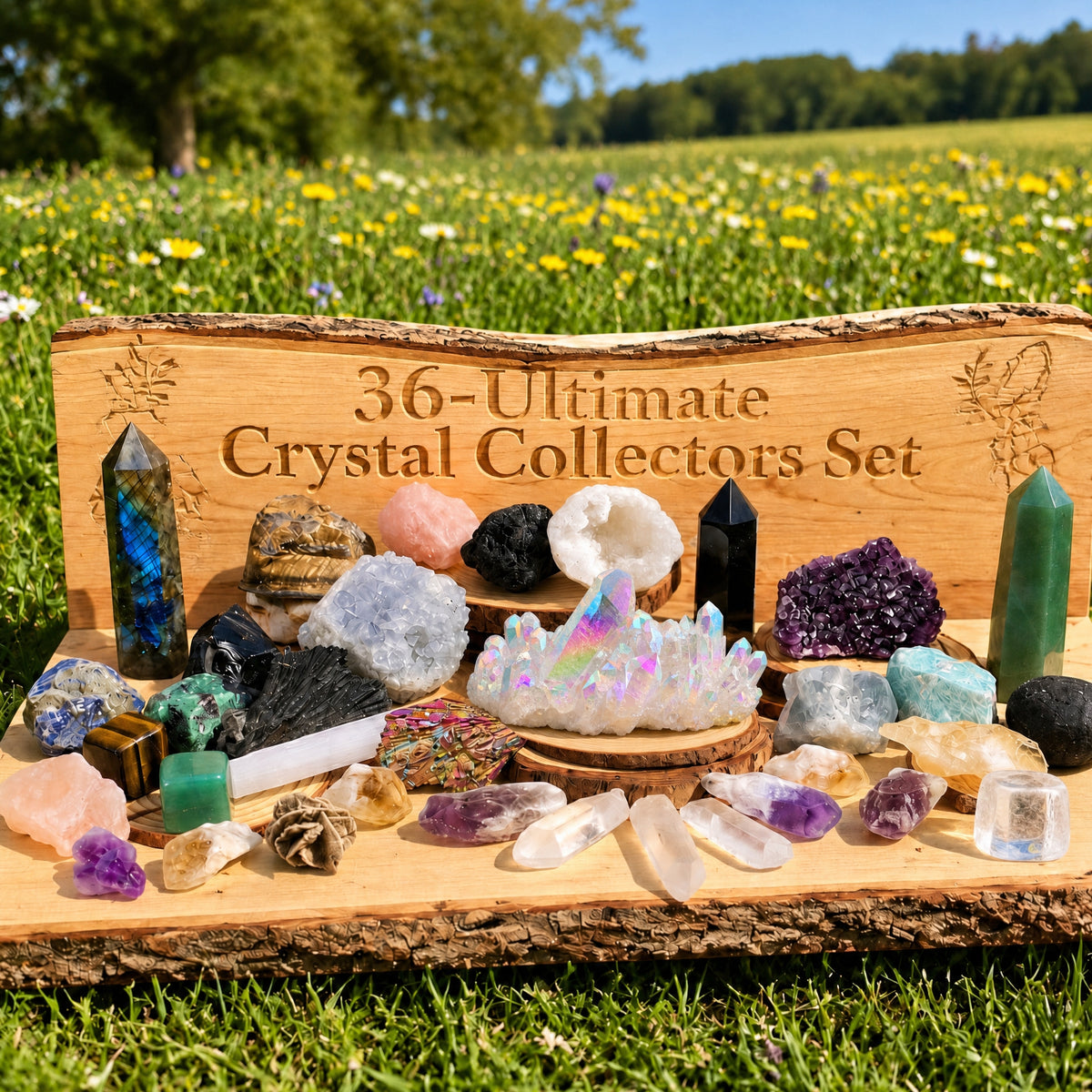 Kit de collectionneurs de cristaux ultimes de 36 pièces🤩