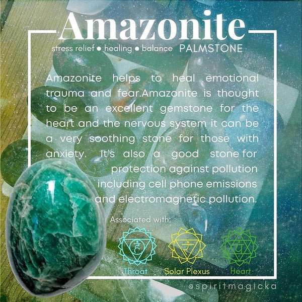 BREZPLAČNA NAGRADNA IGRA! Amazonite Palmstone - (samo plačajte stroške pošiljanja)