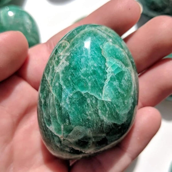 BREZPLAČNA NAGRADNA IGRA! Amazonite Palmstone - (samo plačajte stroške pošiljanja)