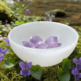 Ametist Sacred Geometri Faceted Crystal