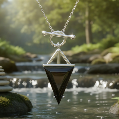 Z ARRON DESIGN Serenity Moonstone Koparvír Hengiskraut Hálsmen