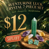 Aventurine Luck Crystal 7-delt sæt