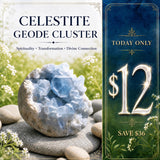 Amas de géodes de célestite 👉 75 % de réduction sur la promotion d'un jour seulement
