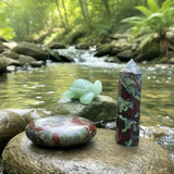 Z ARRON DESIGN Serenity Moonstone kobbertråd vedhæng halskæde