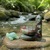 Z ARRON DESIGN Serenity Moonstone kobbertråd vedhæng halskæde