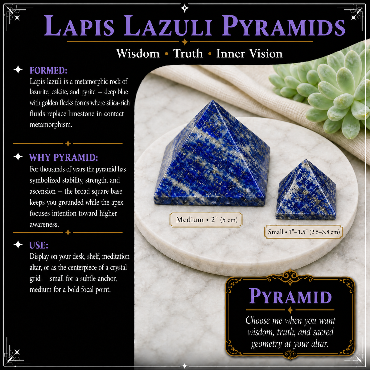 Lapis Lazuli Pyramids