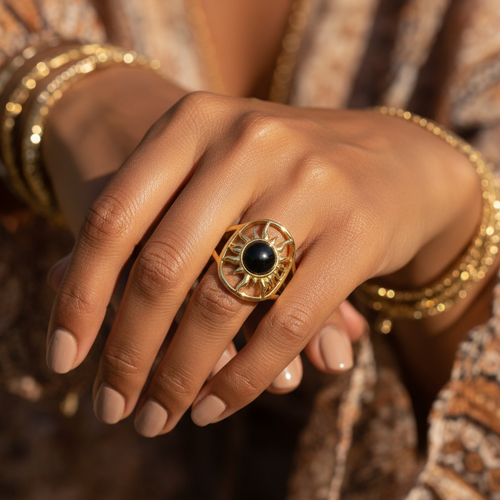 Z ARRON DESIGN Serenity Moonstone Koparvír Hengiskraut Hálsmen