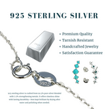 Z ARRON DESIGN Serenity Moonstone kobbertråd vedhæng halskæde