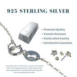 Z ARRON DESIGN Serenity Moonstone kobbertråd vedhæng halskæde