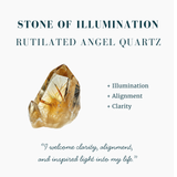 Engelshaar Rutilquarz Tropfenförmiger Cabochon