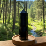 Ametyst hellig geometri facetteret krystal