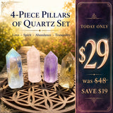 4-Piece Pillars of Quartz Set