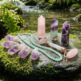 Ogrlica z obeskom iz bakrene žice Z ARRON DESIGN Serenity Moonstone