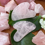 Rose Quartz Gua Sha Facial Massage Stone