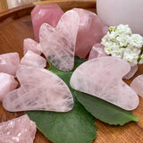 Rose Quartz Gua Sha Facial Massage Stone