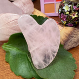 Rose Quartz Gua Sha Facial Massage Stone