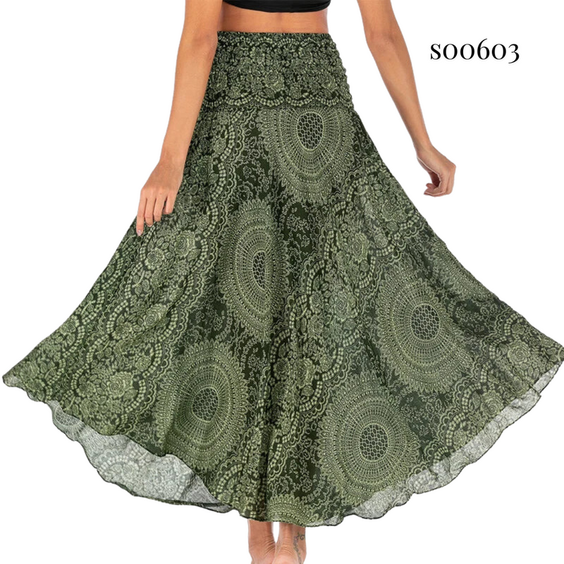 Boho Skirt 2-in-1 Halter Dress