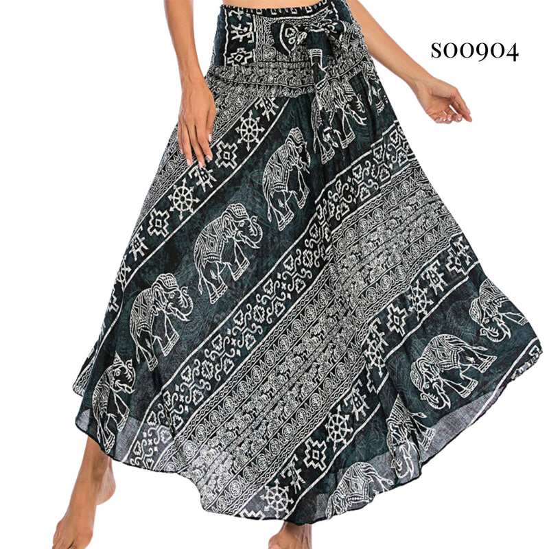 Boho Skirt 2-in-1 Halter Dress