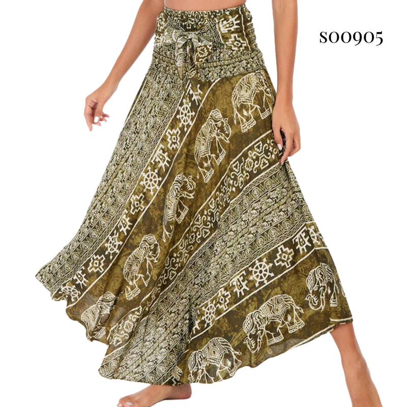 Boho Skirt 2-in-1 Halter Dress