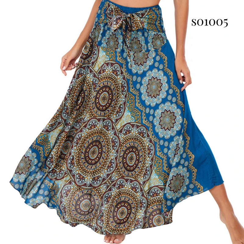 Boho Skirt 2-in-1 Halter Dress